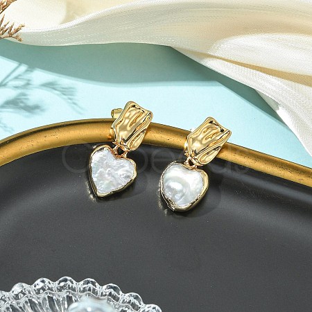 304 Stainless Steel Stud Dangle Earrings EJEW-JE07240-01-1