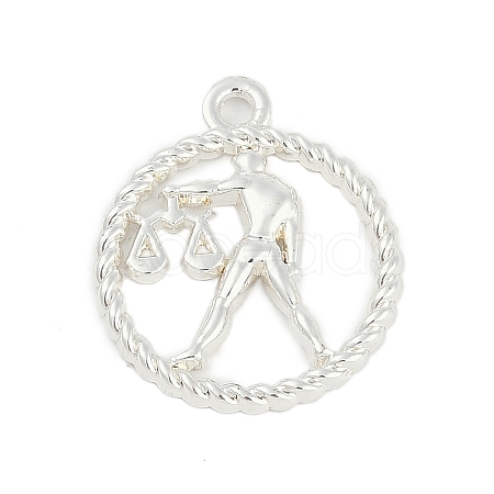 Twelve Constellations Alloy Pendants PALLOY-Q006-01K-S-1