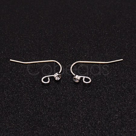 Brass Earring Hooks KK-WH0035-34-1
