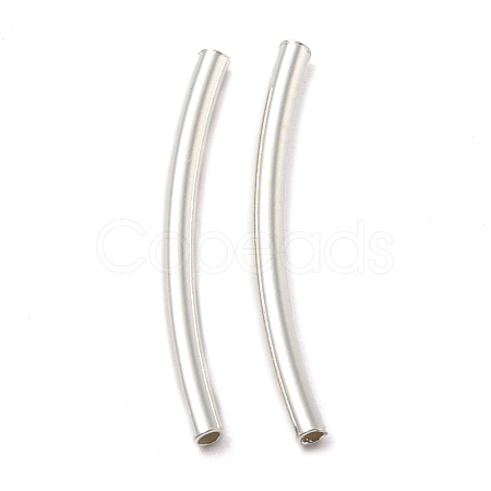 925 Sterling Silver Tube Beads STER-D035-12S-04-1