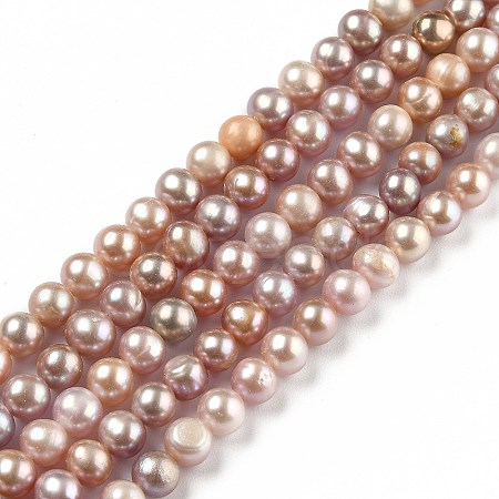 Natural Cultured Freshwater Pearl Beads Strands PEAR-L033-08A-01-1