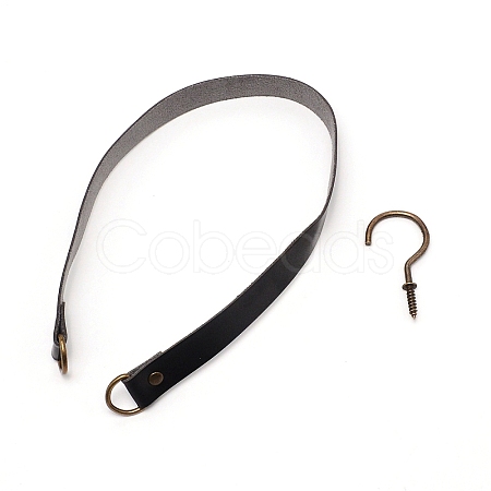 Leather Curtain Tiebacks Clips AJEW-WH0029-18C-1