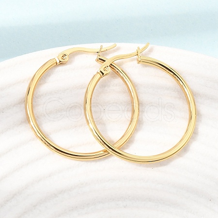 201 Stainless Steel Hoop Earrings SA-CBA4A0D-16G-E-1