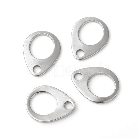 Non-Tarnish 201 Stainless Steel Chain Tabs X-STAS-F192-029P-1