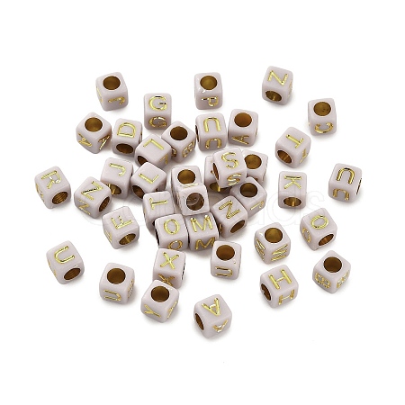 Opaque Acrylic Beads OACR-H046-01D-1
