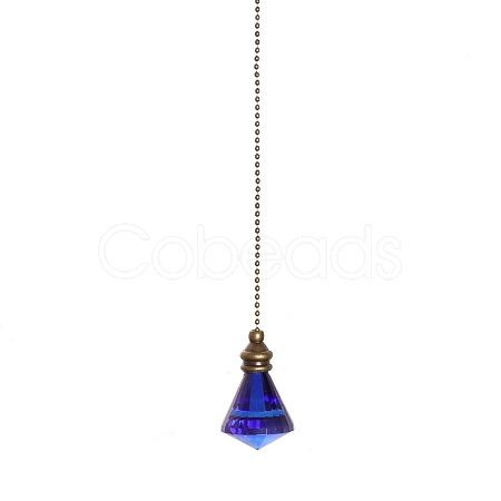 Pointed Glass Ceiling Fan Pull Chain Extenders PW-WG9165C-03-1