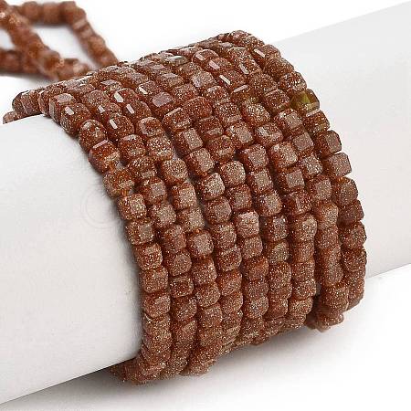 Synthetic Goldstone Beads Strands G-H042-B36-01-1