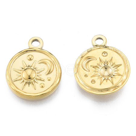 Ion Plating(IP) 201 Stainless Steel Pendants X-STAS-N098-182LG-1