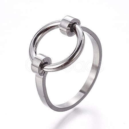 304 Stainless Steel Finger Rings RJEW-E158-08P-19mm-1