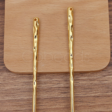 Alloy Hair Stick Findings PW-WG70408-02-1