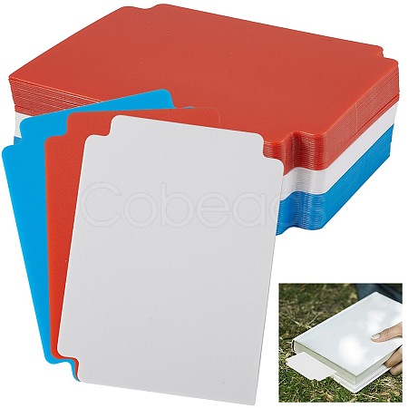 60 Sheets 3 Colors Plastic Playing Board Game Card Separator FIND-CP0002-77A-1