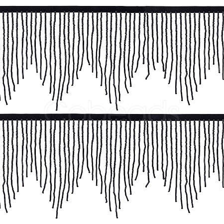 1 Yard Glass Fringe Trimming AJEW-PH0006-69-1