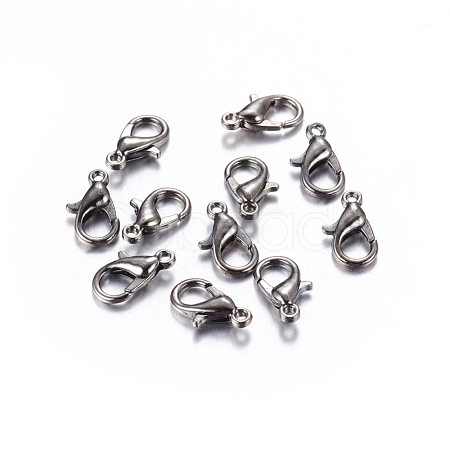 Zinc Alloy Lobster Claw Clasps X-E106-B-NF-1