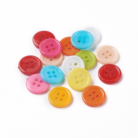 Acrylic Sewing Buttons BUTT-E076-E-M-1