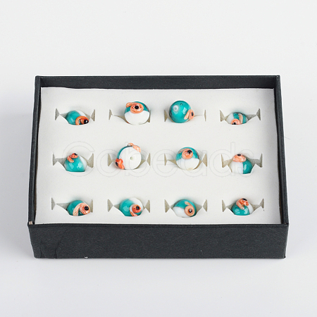 Handmade Lampwork Beads LAMP-F006-01-1