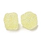 Resin Beads, with Rhinestone, Drusy Cube, Champagne Yellow, 16x16x16mm, Hole: 3.6mm