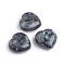 Natural Larvikitee Heart Love Stone, Pocket Palm Stone for Reiki Balancing, 29.5~30x30~30.5x14.5mm