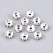 Brass Rhinestone, for Jewelry Craft Making Findings, Grade A, Rondelle, Silver Color Plated, Size: about 6mm in diameter, 3mm thick, hole: 1.5mm