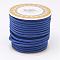 Braided Polyester Cords, Round, Medium Blue, 3mm, about 8.74 yards(8m)/roll