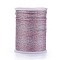 Polyester Metallic Thread, Plum, 1mm, about 7.65 yards(7m)/roll