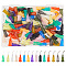 Plastic Fluid Precision Blunt Needle Dispense Tips, Mixed Color, 82x82x27mm, 120pcs/box