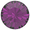 Preciosa&reg MAXIMA Crystal Round Stones, Czech Crystal, Dura Foiling, Round(431 11 615 Chaton), 20050 Amethyst, SS45(9.85~10.2mm)