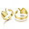 Alloy Cuff Finger Rings, Cadmium Free & Nickel Free & Lead Free, Alphabet, Golden, Letter.Y, US Size 8(18.1mm)