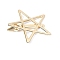 Alloy Alligator Hair Clips, Hair Accessories for Women & Girls, Star, 52x52mm