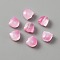 Handmade Lampwork Beads, Tulip, Pearl Pink, 9x9x5.5mm, Hole: 1mm