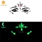 Luminous Glow in the Dark Removable Temporary Water Proof Tattoos Paper Stickers, Antique White, 14.5x17cm