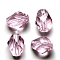 K9 Glass, Imitation Austrian Crystal Beads, Grade AAA, Faceted, Bicone, Pink, 10x13mm, Hole: 0.9~1mm