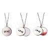 Sublimation Blank Aluminum Pendant Necklace LS-NJEW-E020-01P-01-1