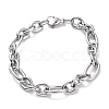Tarnish Resistant 304 Stainless Steel Figaro Chain Bracelets BJEW-E271-05P-1