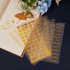 24 Sheets 6 Styles Waterproof PET Adhesive Stickers DIY-SZ0001-97-4