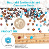 Natural & Synthetic Mixed Gemstone Beads G-AR0001-09-2