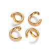 Ion Plating(IP) 304 Stainless Steel Saw Cut Open Jump Rings STAS-H467-03B-4mm-G-1