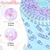 100Pcs Frosted Baking Paint Glass Beads DGLA-YW0001-36F-3