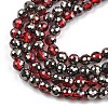 Electroplate Transparent Glass Beads EGLA-B013-02A-PL09-3
