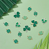36Pcs 6 Style Alloy Enamel Pendants ENAM-SC0002-88-4
