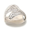 Rack Plating Brass Micro Pave Cubic Zirconia Pendants KK-I722-04P-W-2