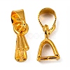 Brass Ice Pick Pinch Bails X-KK-KK06-G-3