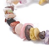Natural & Synthetic Mixed Chips Beads Stretch Bracelet for Women BJEW-AL00003-07-4
