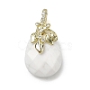 Natural Mixed Gemstone Faceted Teardrop Pendants KK-D021-03G-2