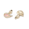 UV Plating Alloy with Mixed Color Glass Rhinestone Pendants FIND-M018-33G-2
