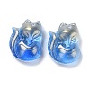 Electroplate Glass Cabochons LS-EGLA-D007-04F-2