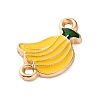 Fruit Theme Alloy Enamel Connector Charms AL-CBA95F4-01KCG-02-2