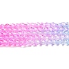 Transparent Gradient Color Glass Beads Strands GLAA-G101-2mm-10-3