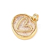 Transparent Epoxy Resin Brass Pendants LS-KK-B163-01G-02-2