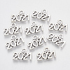 Tibetan Style Alloy Charms X-TIBE-T010-36AS-RS-1