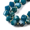 Natural Quartz Dyed Beads Strands G-U023-A02-12-4